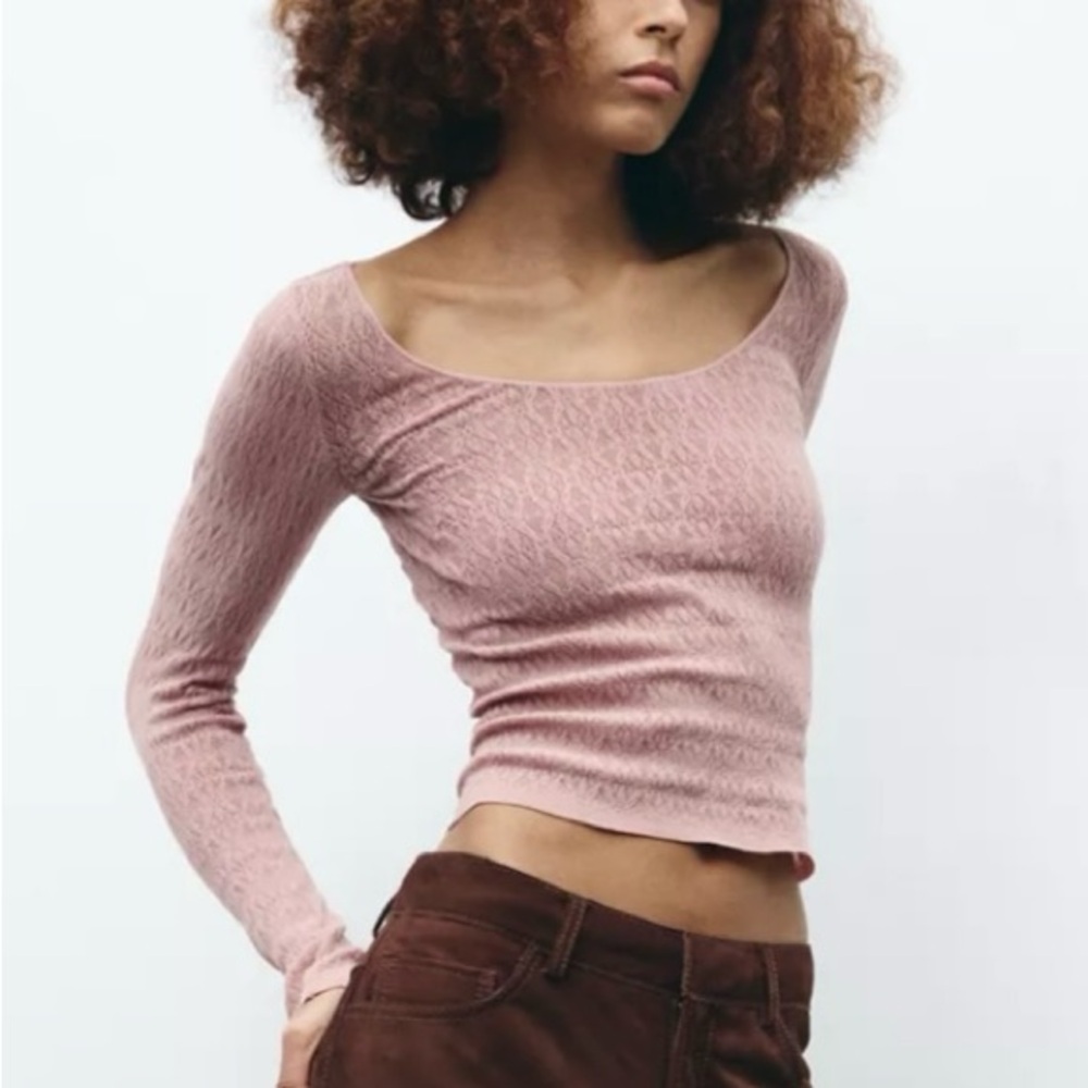 Zara Seamless Lace Top